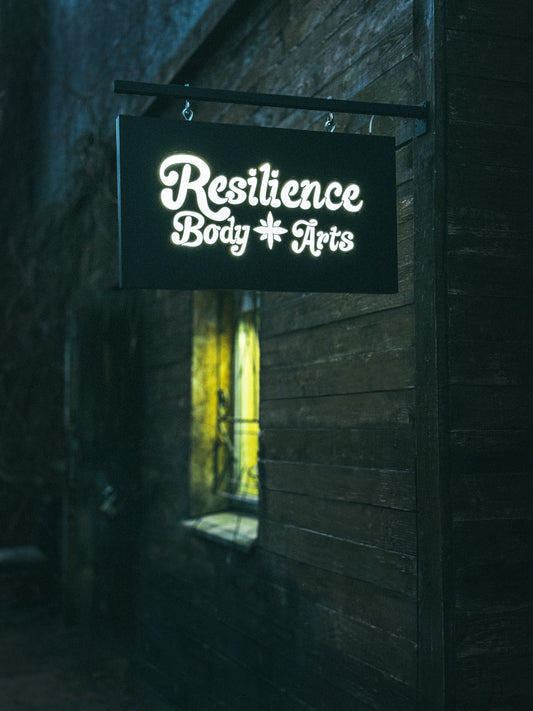 Custom LED sign from metal and composite - Business logo - Personalized sign - Outdoor signage - office signage - cafe signage (Copy) (Copy)